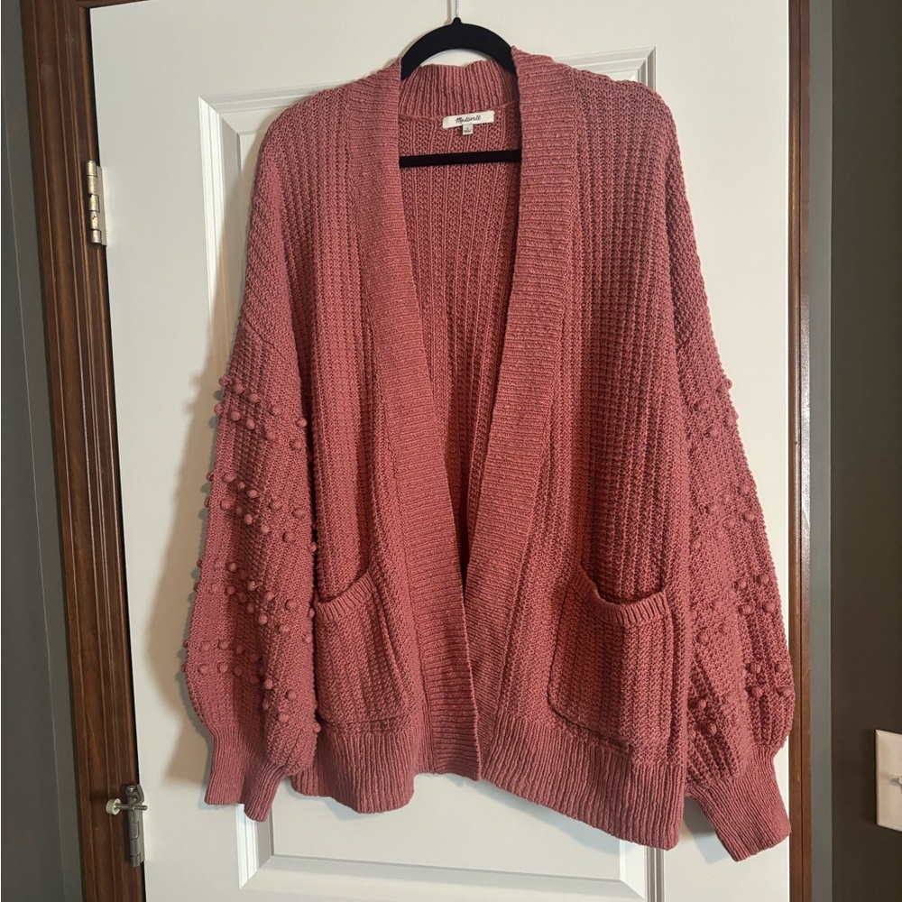 Madewell Cotton Bobble Cardigan Sweater